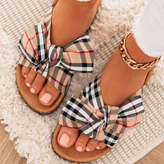 Fashion Casual Patchwork With Bow Round Comfortable Shoes NewGew