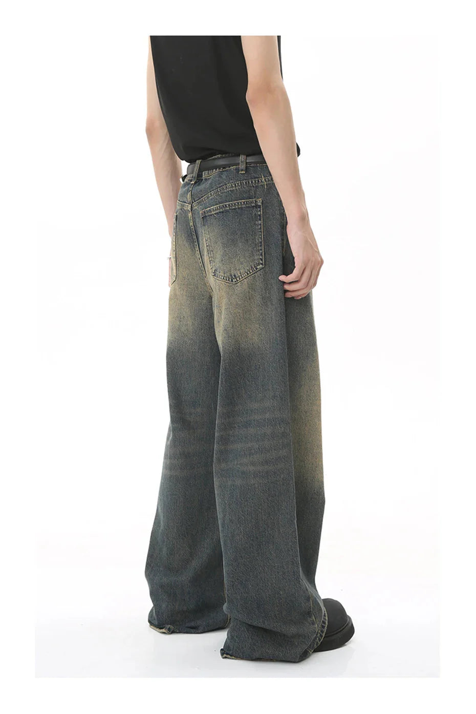 90's Wash Baggy Jeans Newgew