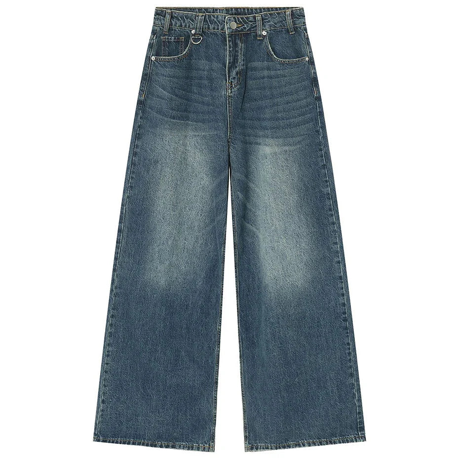 90's Wash Baggy Jeans Newgew