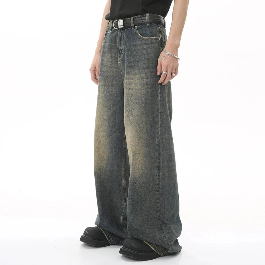 90's Wash Baggy Jeans Newgew