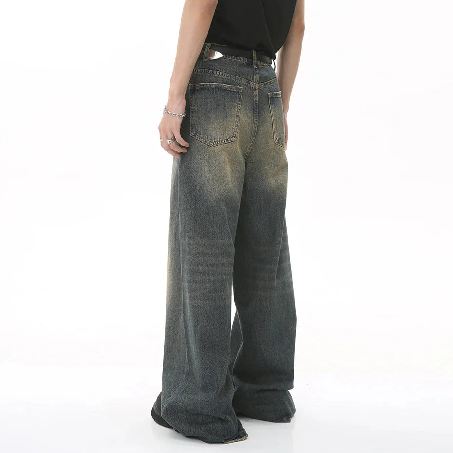 90's Wash Baggy Jeans Newgew