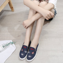 Women's Thick Sole Flat Old Beijing Cloth Canvas Shoes Newgew