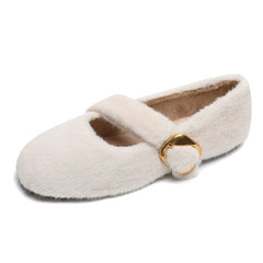 Women Furred Soft Casual Flat Shoes Newgew Shoes