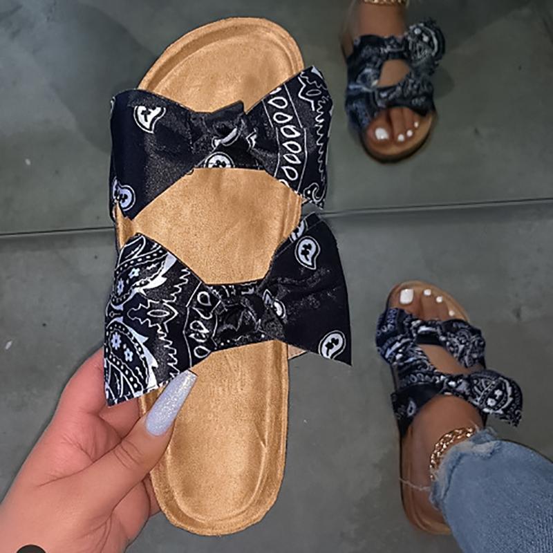 Fashion All-match Bow Beach Slippers NewGew