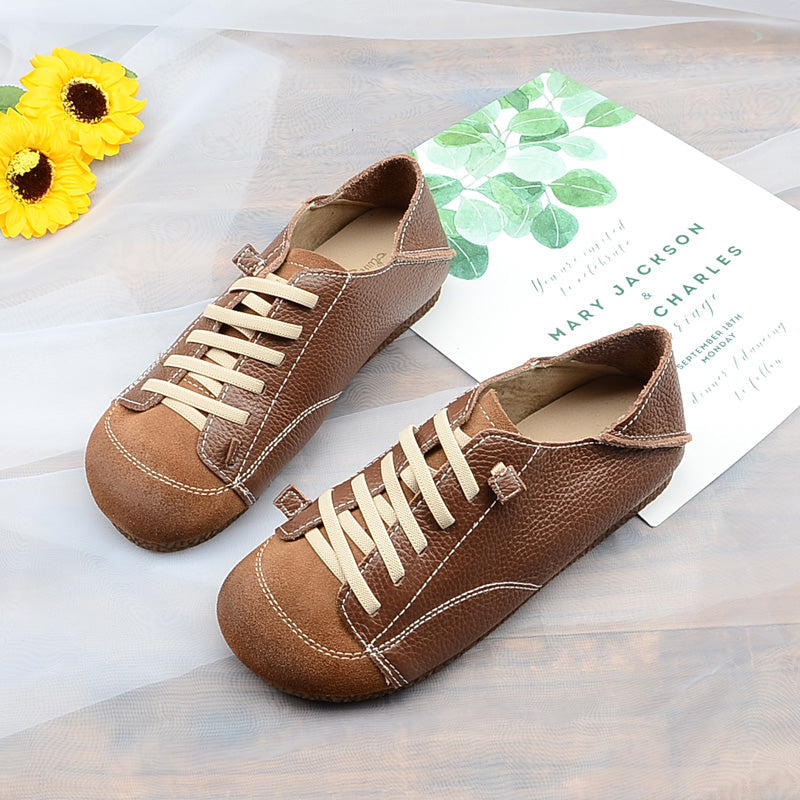 Women Handmade Leather Soft Casual Shoes Newgew Shoes