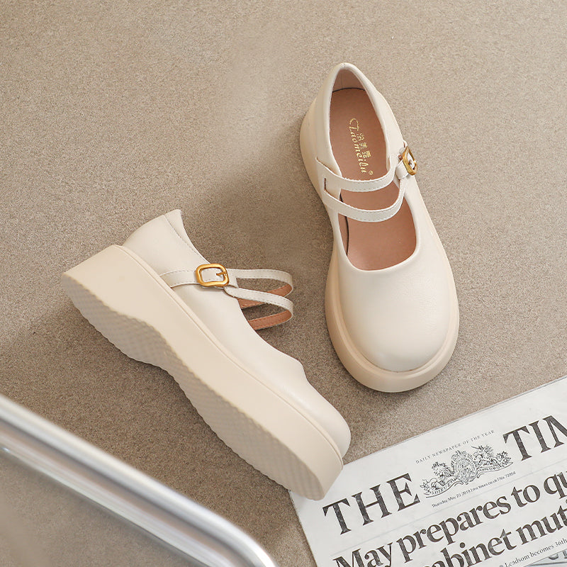 Women Minimalist Soft Casual Mary Jane Shoes Newgew Shoes