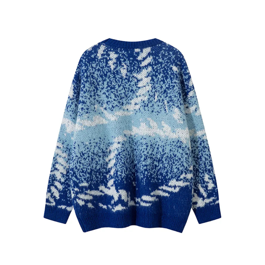 Abstract Rope Knitted Sweater Newgew