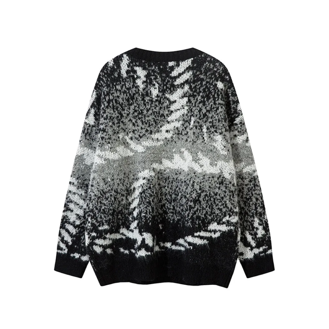 Abstract Rope Knitted Sweater Newgew