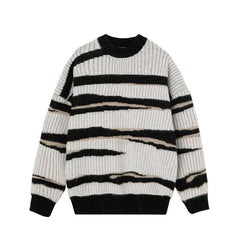 Abstract Stripe Sweater Newgew