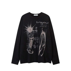 Avant-Garde Graphic Long Sleeve Tee Newgew