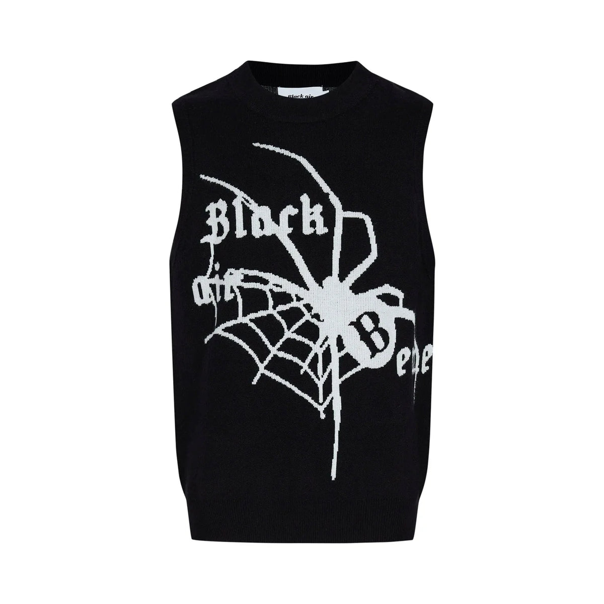 BLACK AIR Spider Jacquard Sweater Vest Newgew