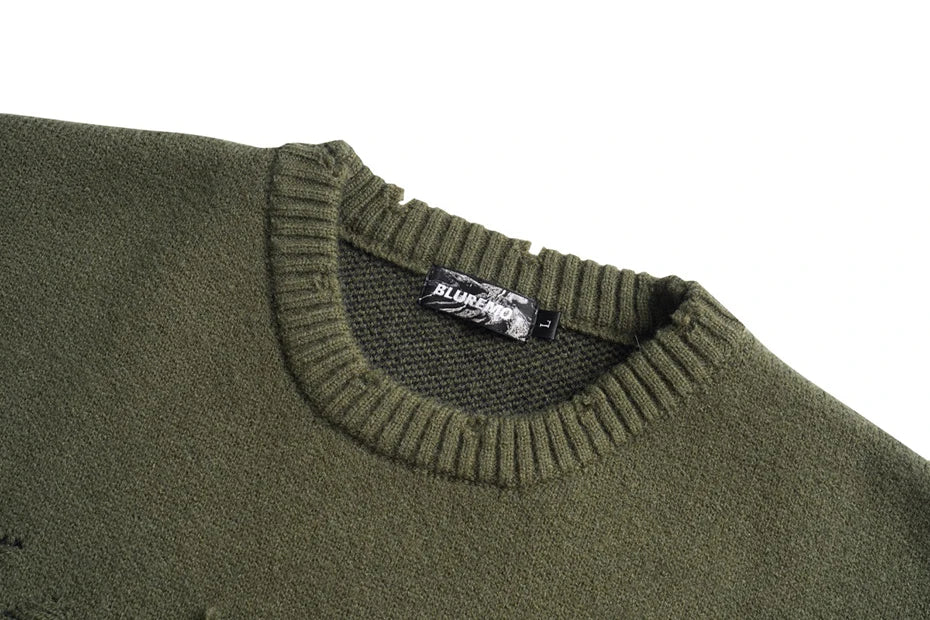 BLUREMO 'Mood' Edge Cut Sweater Newgew