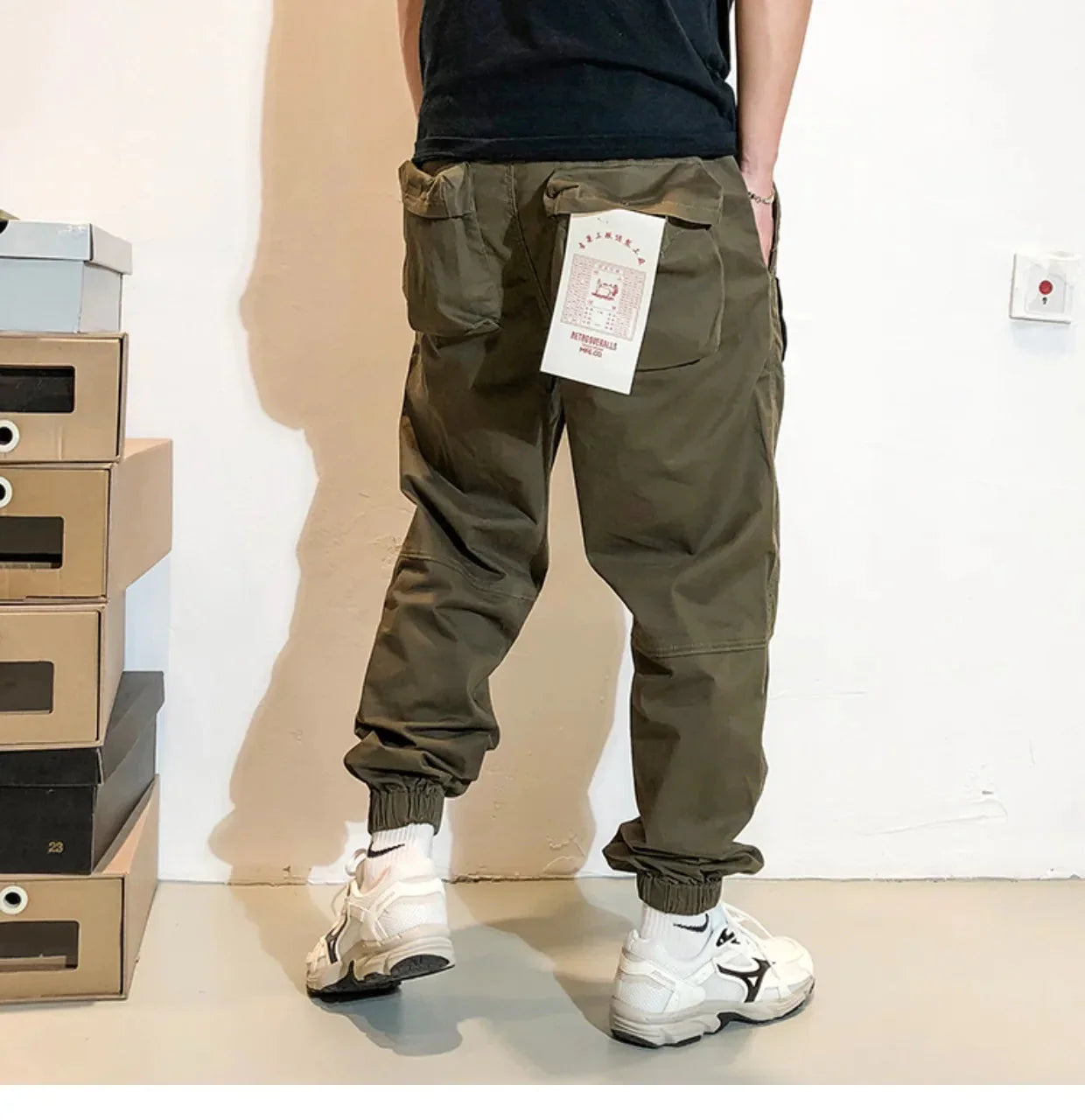 Belted Cuffed Cargo Pants Newgew