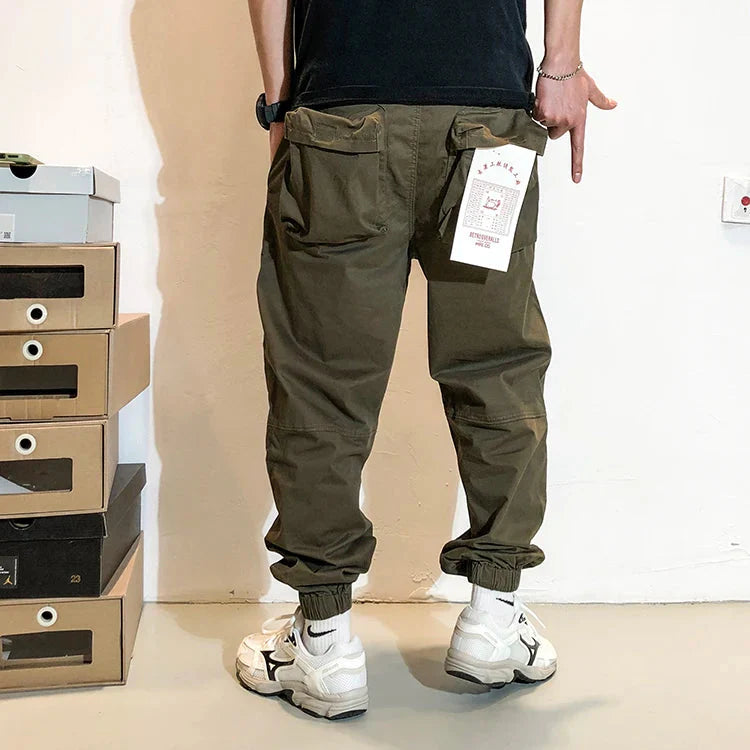 Belted Cuffed Cargo Pants Newgew