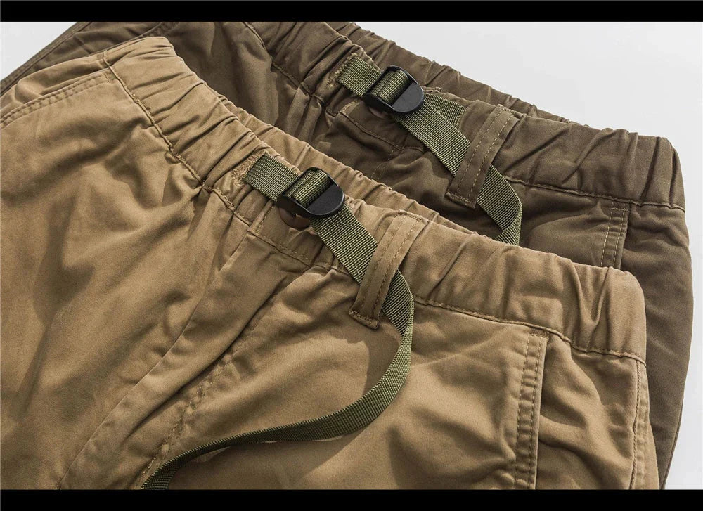 Belted Cuffed Cargo Pants Newgew