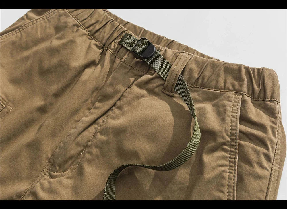 Belted Cuffed Cargo Pants Newgew