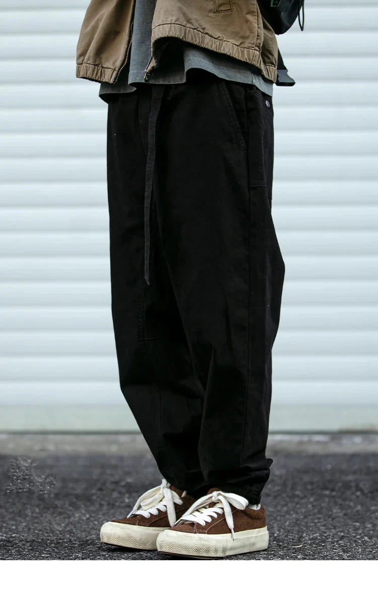 Belted Woven Utility Joggers Newgew