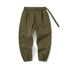 Belted Woven Utility Joggers Newgew