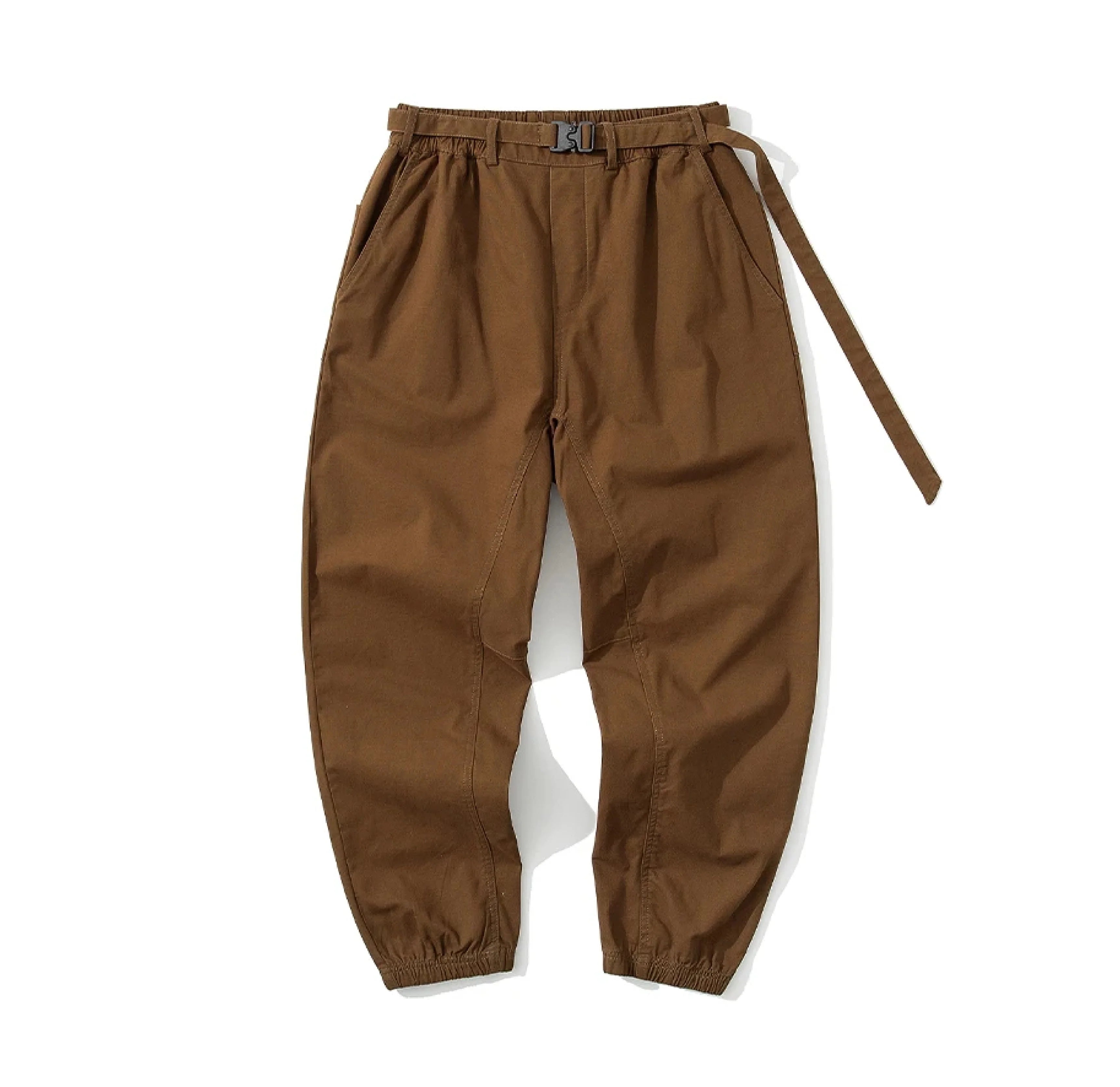 Belted Woven Utility Joggers Newgew