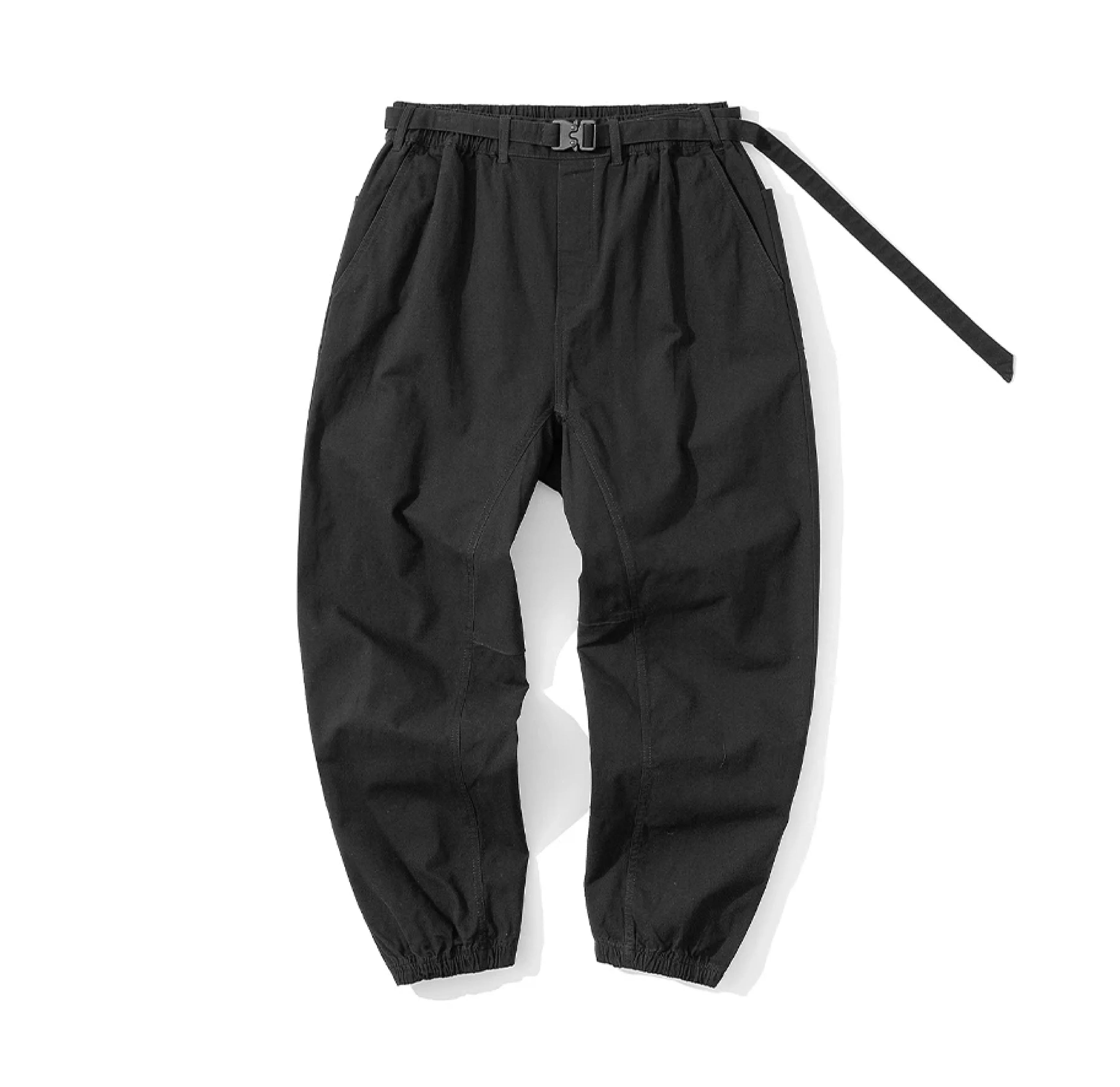 Belted Woven Utility Joggers Newgew