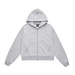 Essential Boxy Zip-up Hoodie Newgew