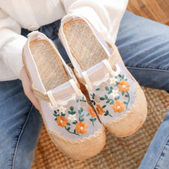 Breathable Mesh Embroidered Women Shoes Slippers Newgew Shoes