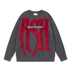 'Burnt to Ashes' Graphic Sweater Newgew