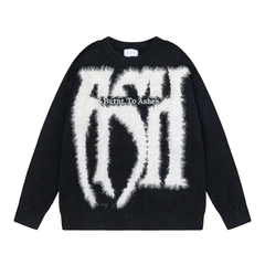 'Burnt to Ashes' Graphic Sweater Newgew