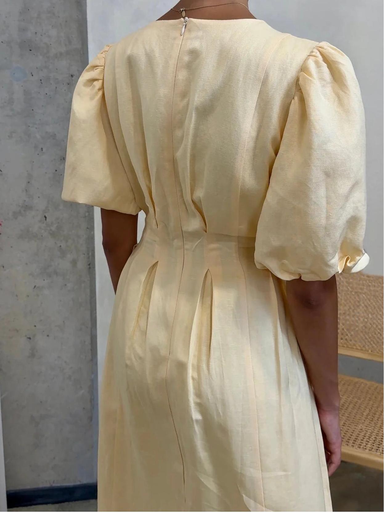 Butter Yellow Air Maxi Dress Newgew Dresses