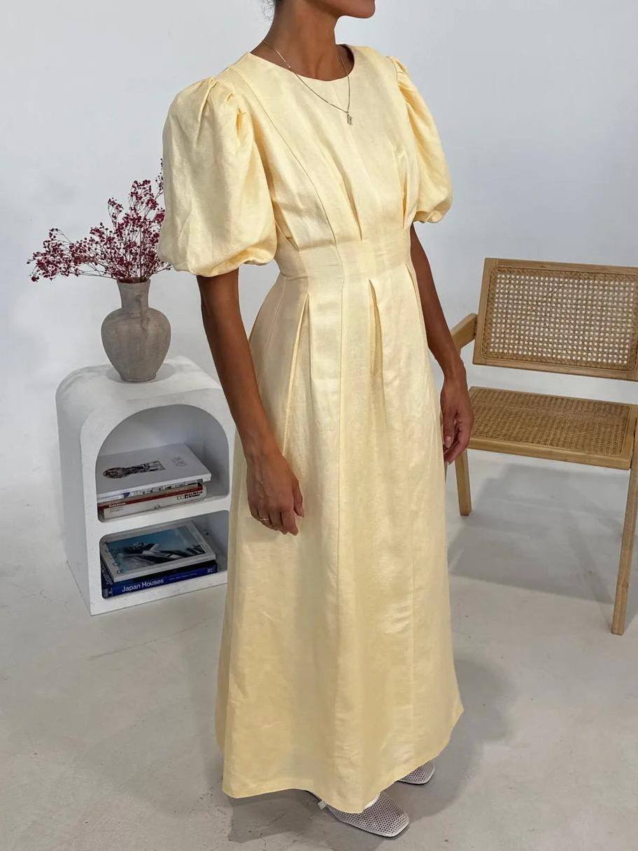Butter Yellow Air Maxi Dress Newgew Dresses
