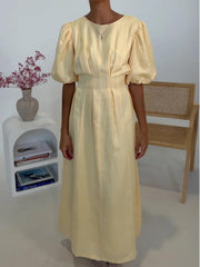 Butter Yellow Air Maxi Dress Newgew Dresses