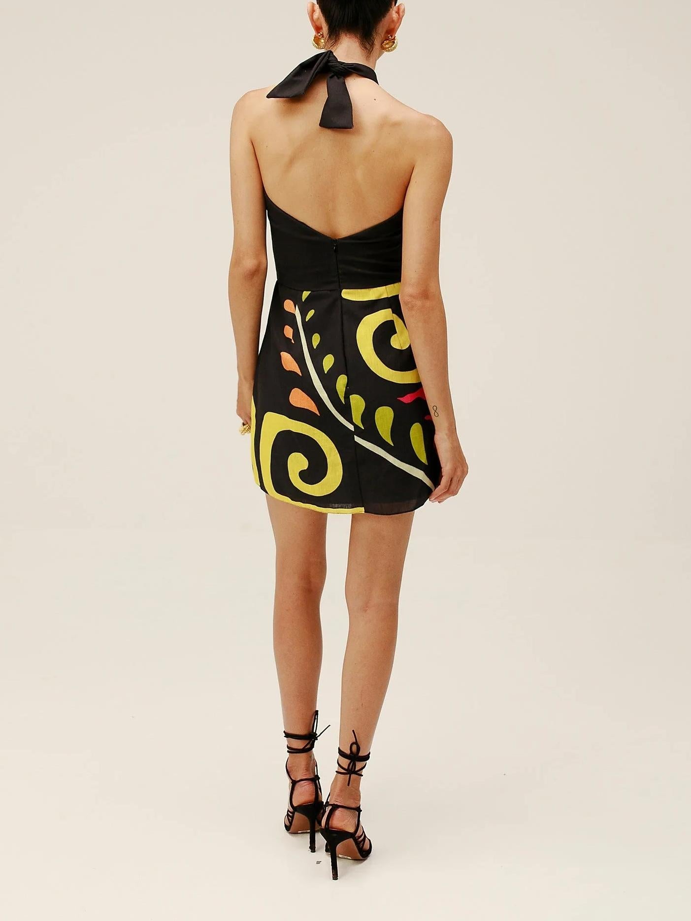 Veneta Backless Halter Mini Dress Newgew Dresses