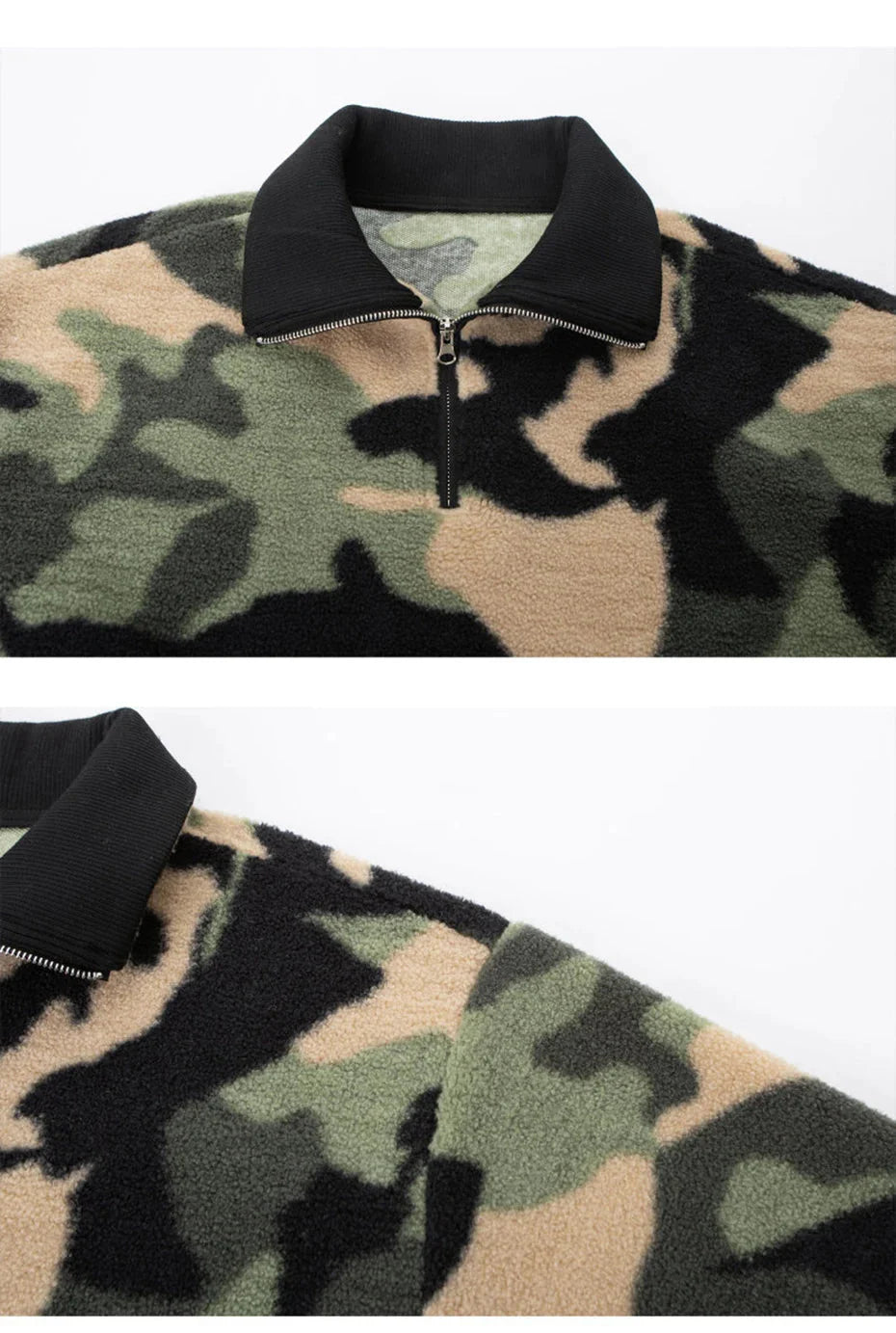 Camouflage 1/4 Zip Fleece Newgew