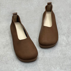 Casual Style Soft Leather Slip-on Shoes Newgew Shoes