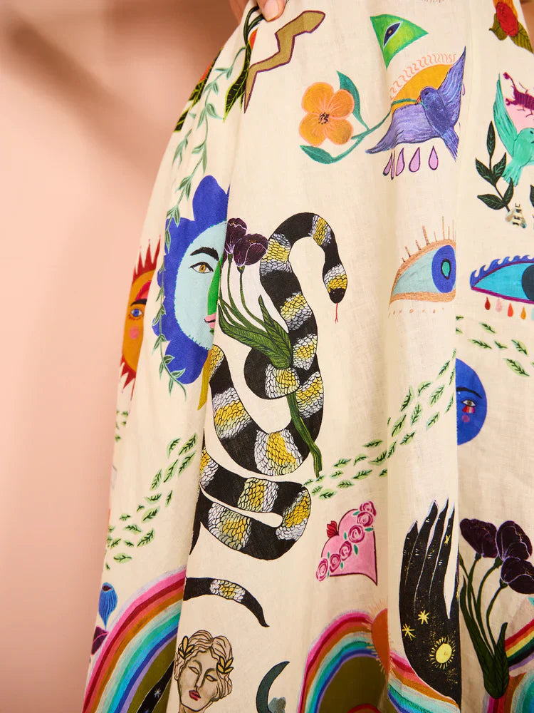 Evergreen Sundress In Multi Newgew Dresses