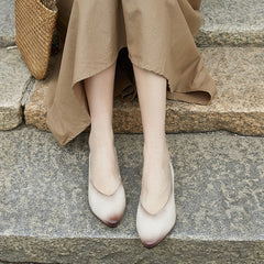 Comfort Soft Almond Toe Flat Shoes Newgew Shoes