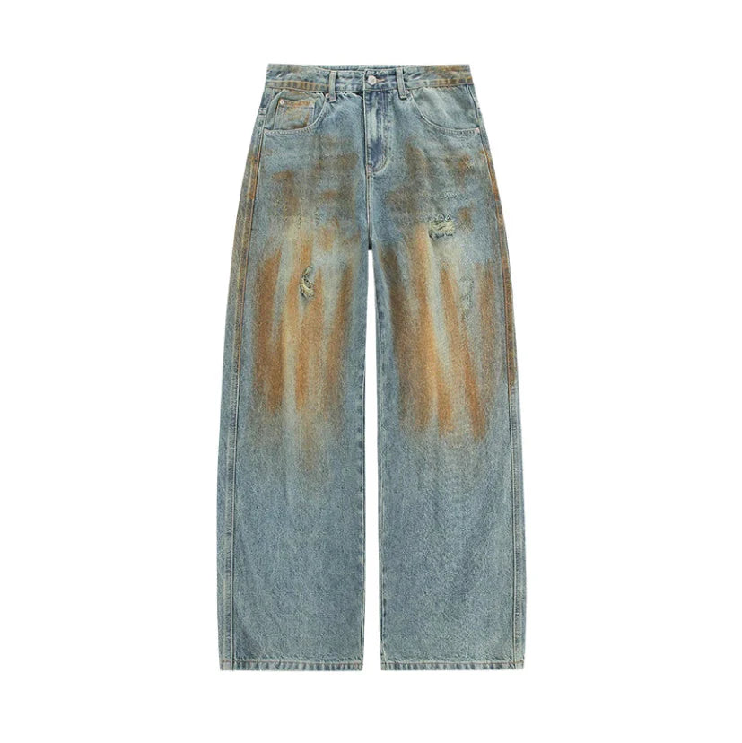 Copper Dust Baggy Denim Jeans Newgew