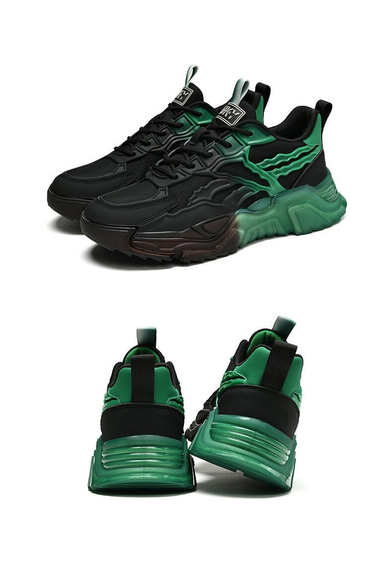 Two Tone Plasma Chunky Sneakers Newgew