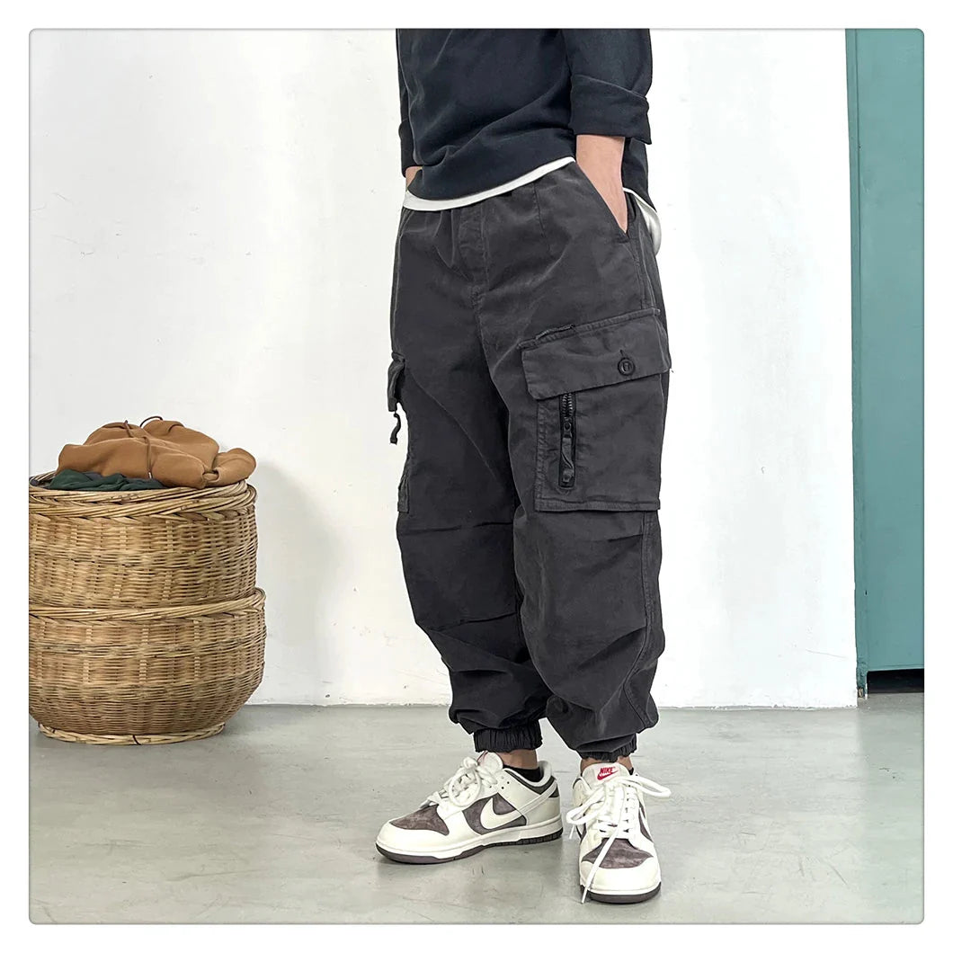 Cuffed Utility Cargo Pants Newgew