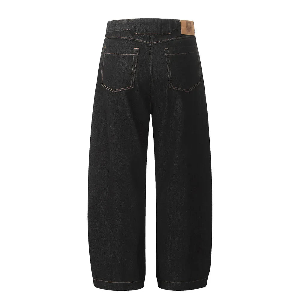 DarkWash Barrel Leg Jeans Newgew