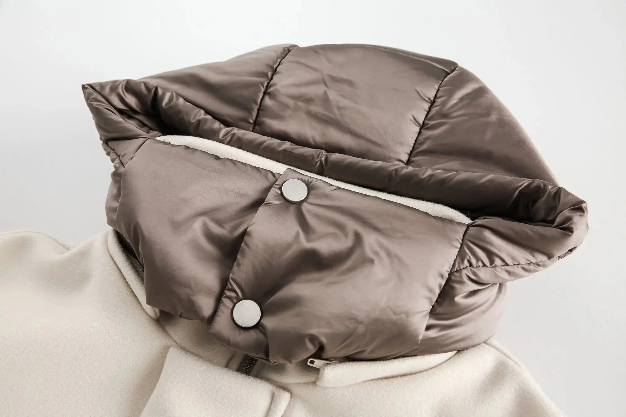 Duel-Tone Padded Hooded Jacket Newgew