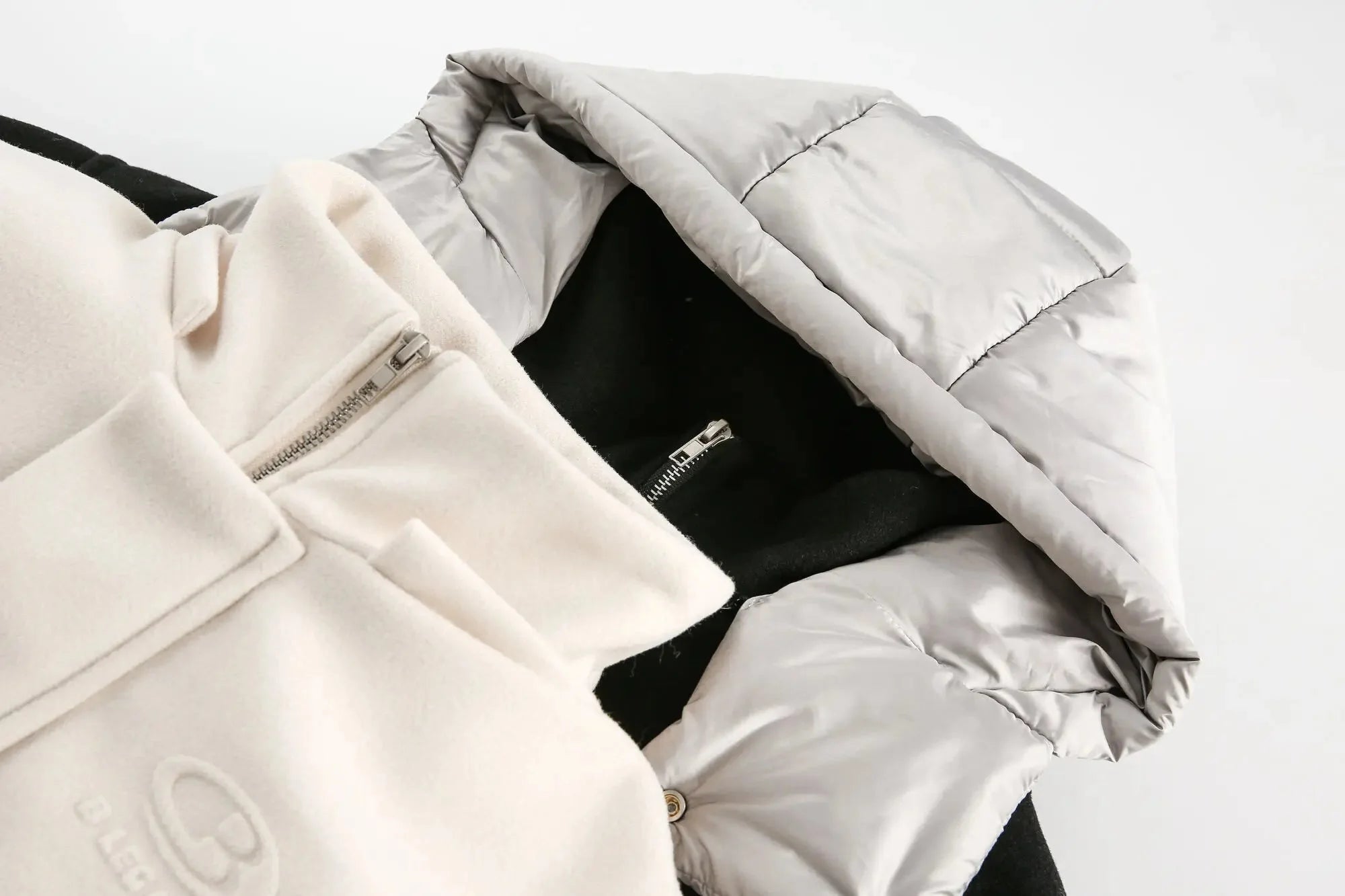 Duel-Tone Padded Hooded Jacket Newgew