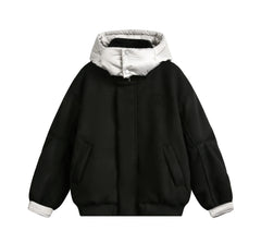 Duel-Tone Padded Hooded Jacket Newgew