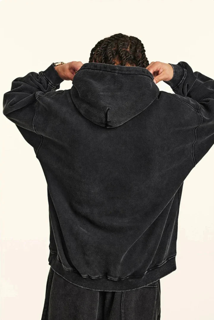 Essential Acid Wash Hoodie Newgew