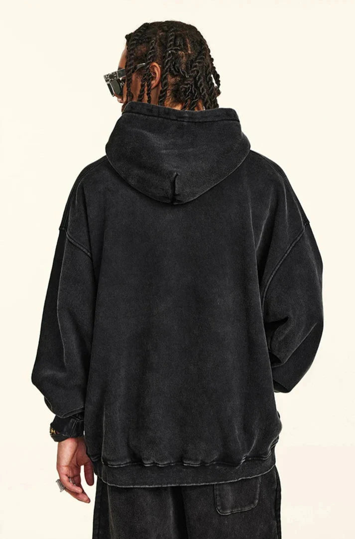 Essential Acid Wash Hoodie Newgew