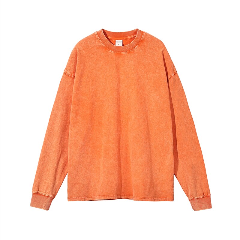 Essential Acid Washed Long Sleeve T-Shirt Newgew