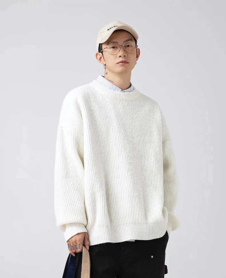 Essential Rib Knit Sweater Newgew