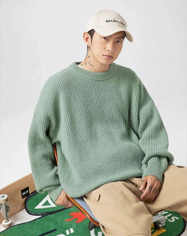 Essential Rib Knit Sweater Newgew