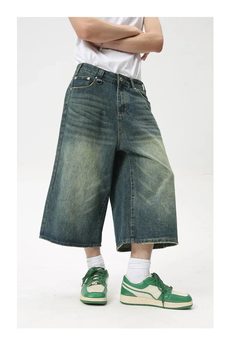 Extra Long Length Vintage Wash Jorts Newgew