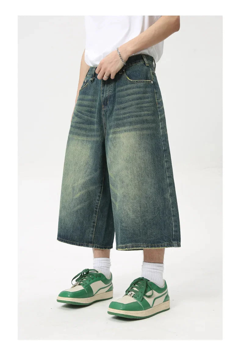 Extra Long Length Vintage Wash Jorts Newgew